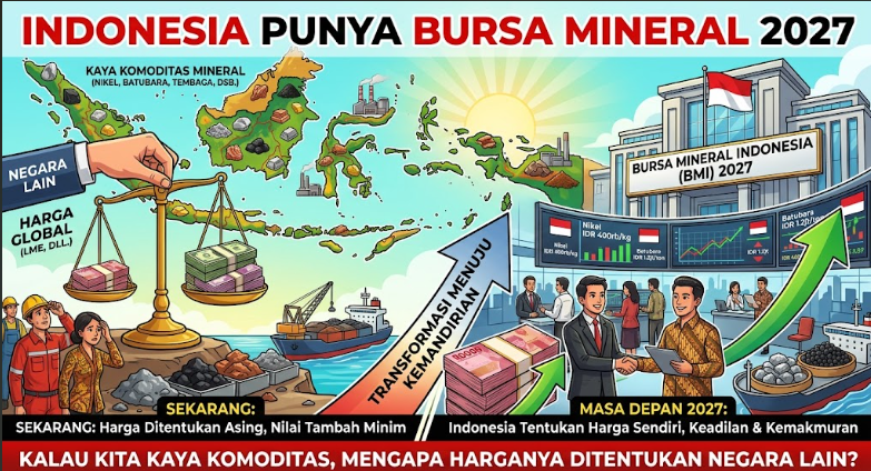 Indonesia Punya Bursa Mineral 2027: Kalau Kita Kaya Komoditas, Mengapa Harganya Ditentukan Negara Lain?